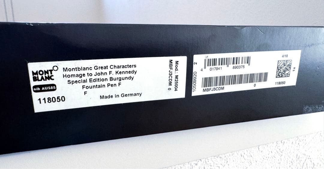 新品 モンブラン 万年筆 JFK ゴールド バーガンディ レッド