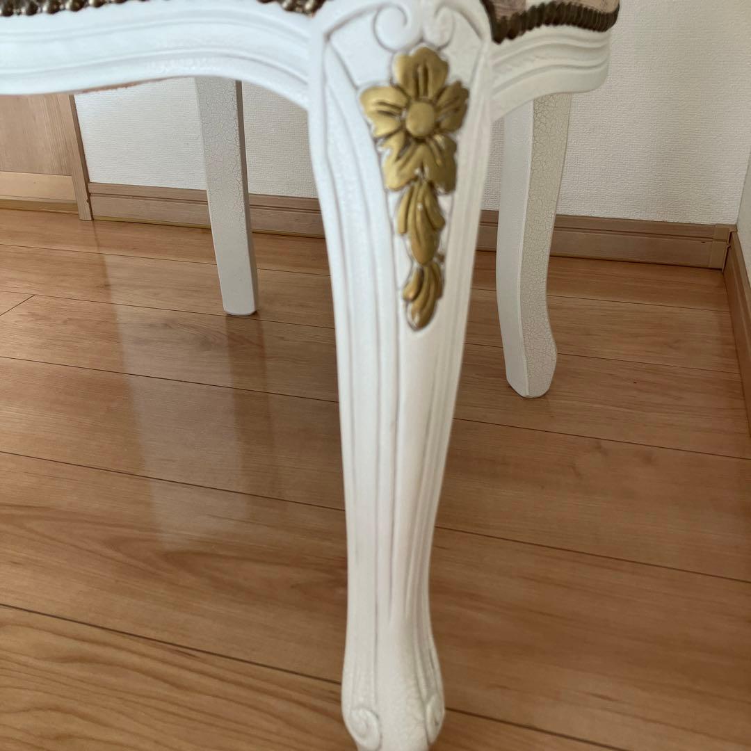 【美品】イタリア製　アンティーク　チェア　エンジェル　鋲打ち