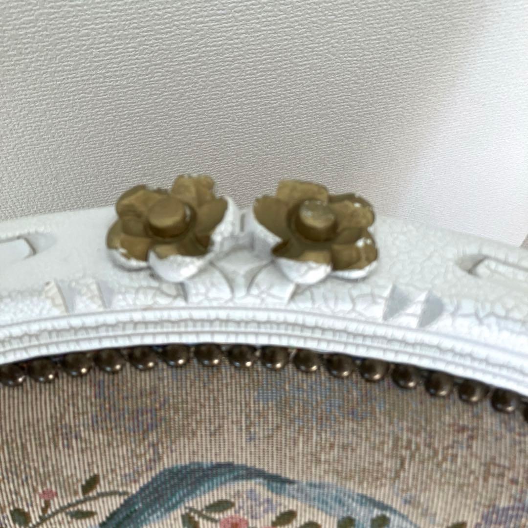 【美品】イタリア製　アンティーク　チェア　エンジェル　鋲打ち