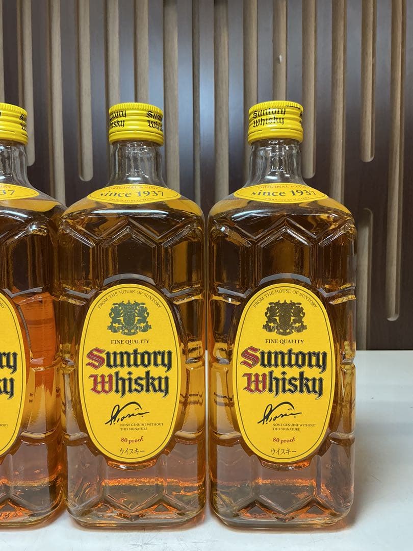 596［未開栓］サントリーウイスキー 角ビン 700ml 4本セット