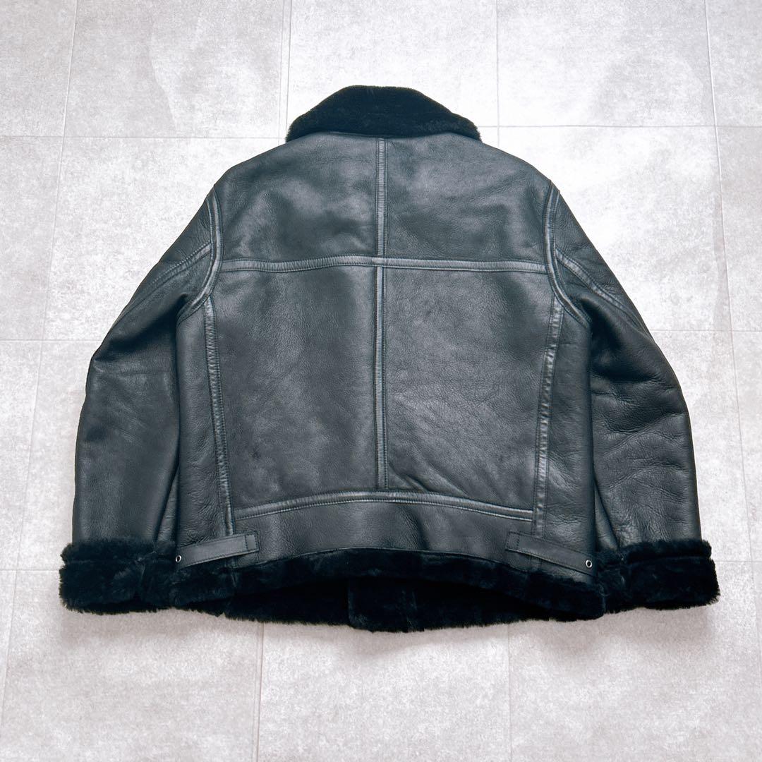 【美品✨】B-3 Flight Jacket シャーリング ムートン　黒 L