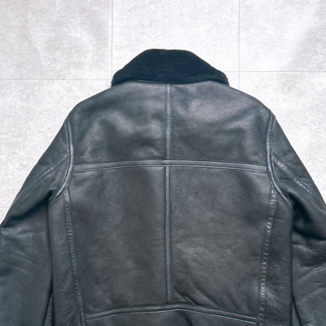 【美品✨】B-3 Flight Jacket シャーリング ムートン　黒 L