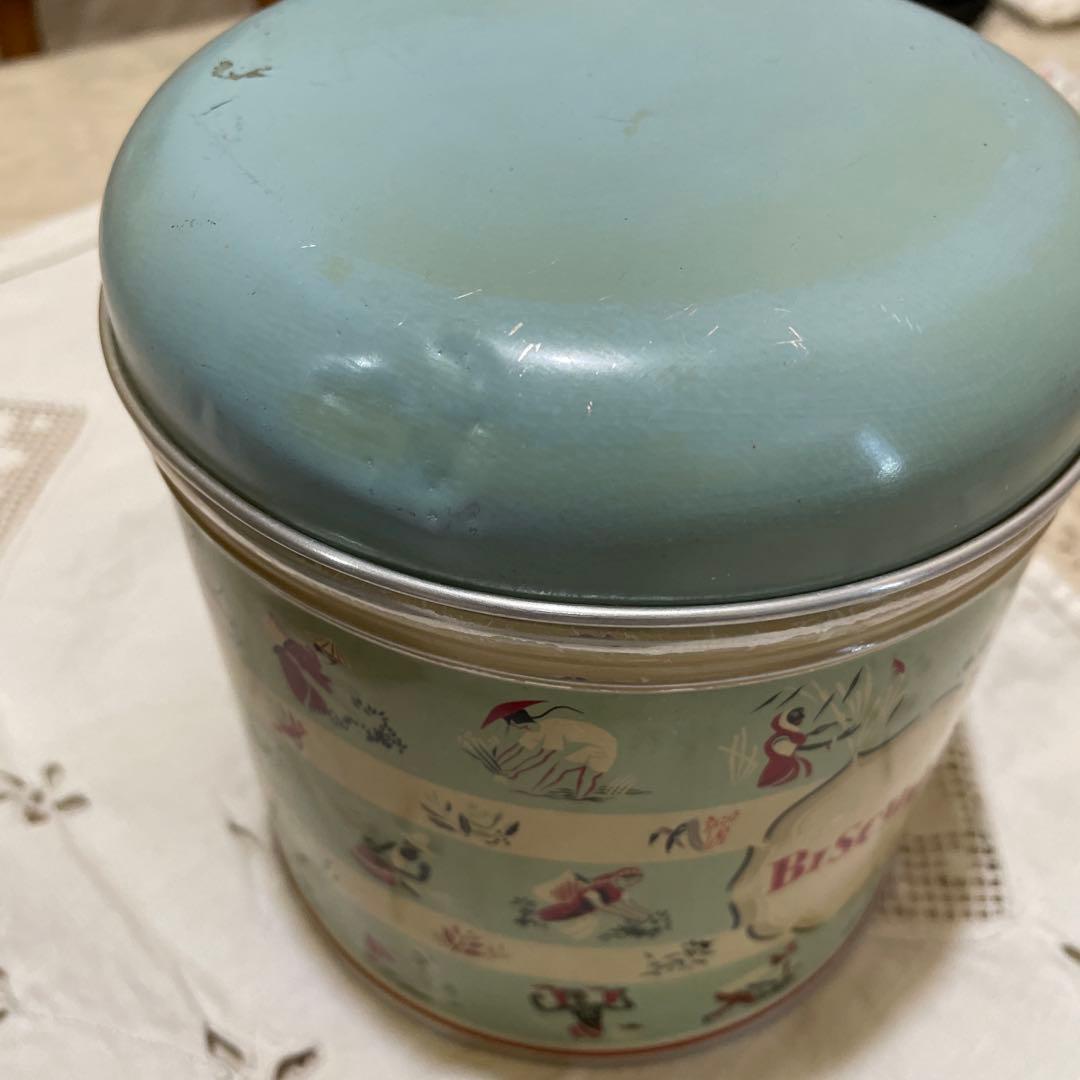 554イギリス買い付けレトロ 小麦粉 ビスケット 缶セット1950年代ー