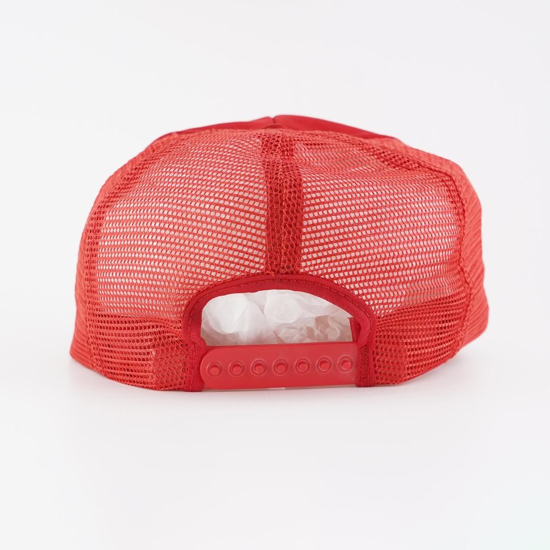 バドワイザー 帽子 キャップ メッシュ 90s USA製 企業 赤 18406