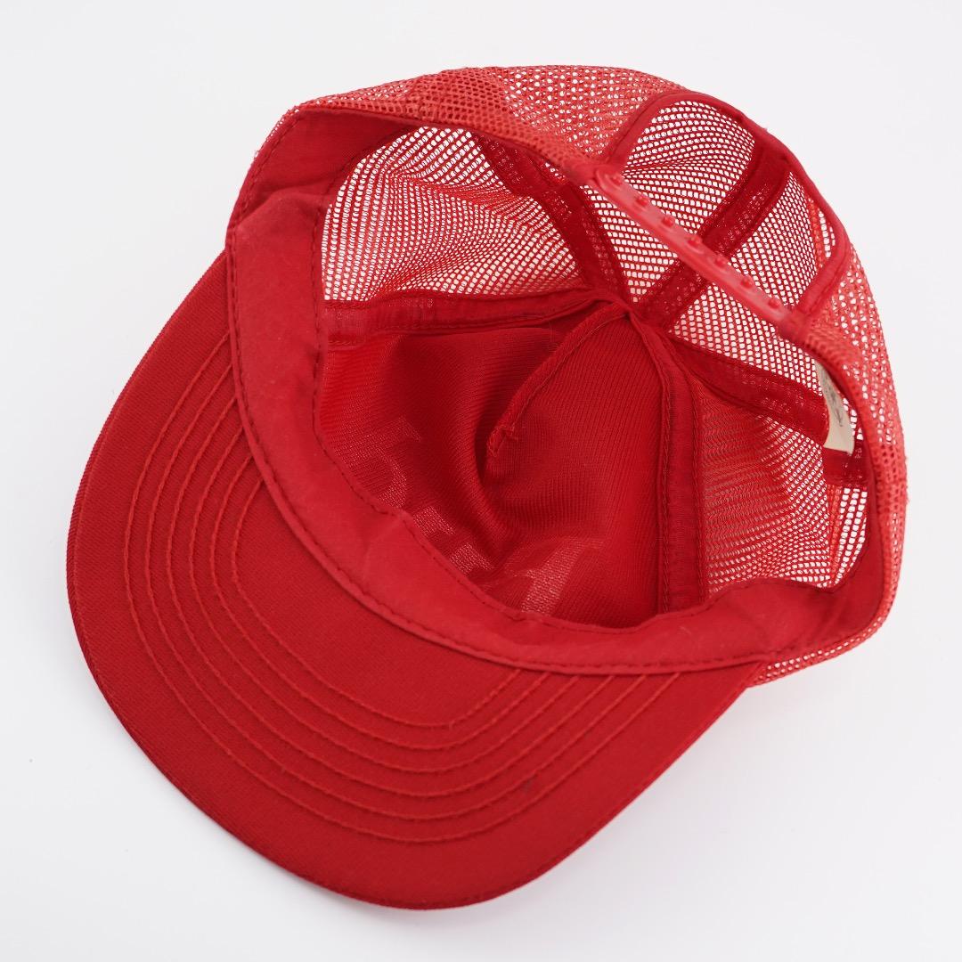 バドワイザー 帽子 キャップ メッシュ 90s USA製 企業 赤 18406