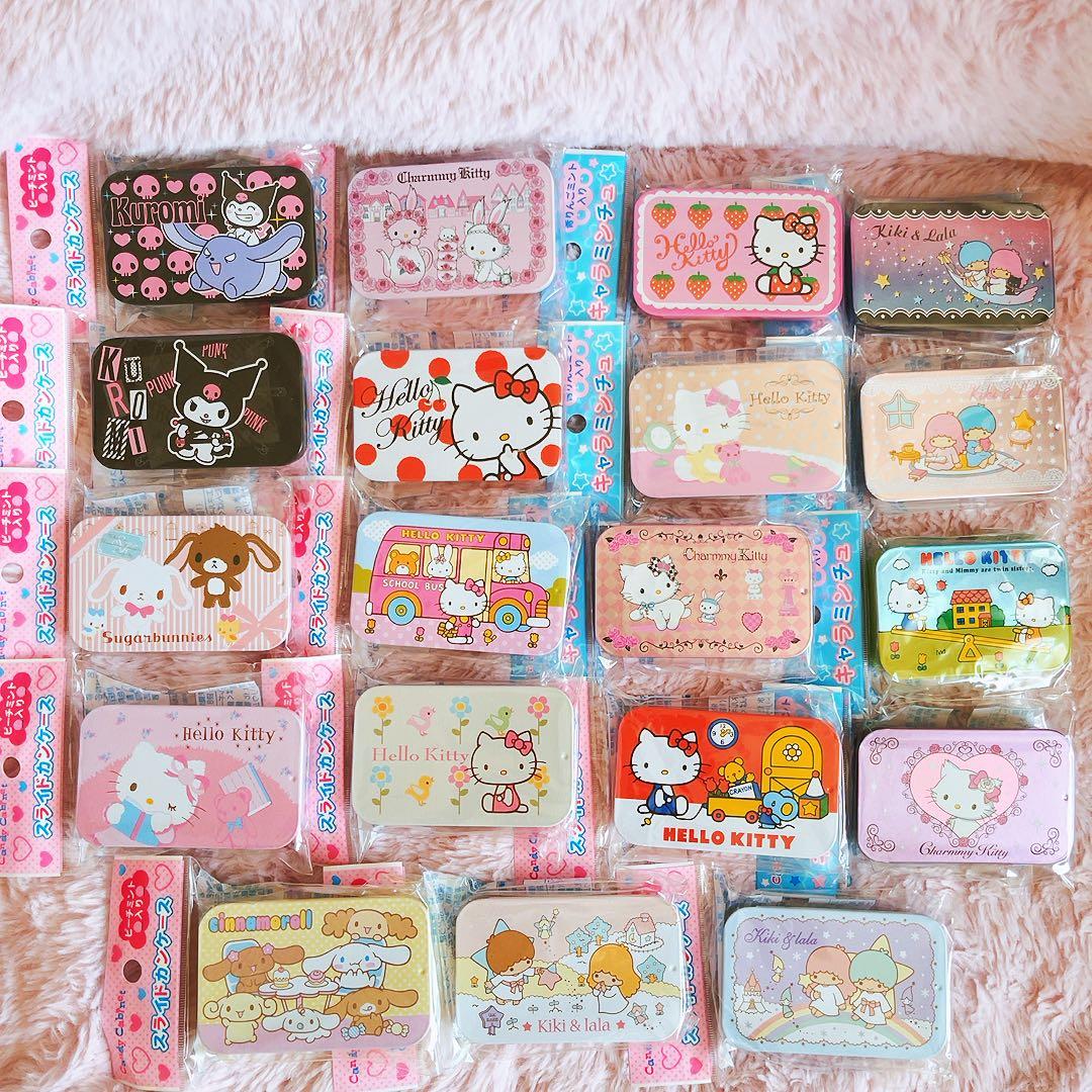 希少激レア　サンリオ　歴代　キャラミンチュ　スライド缶　2007 平成レトロ