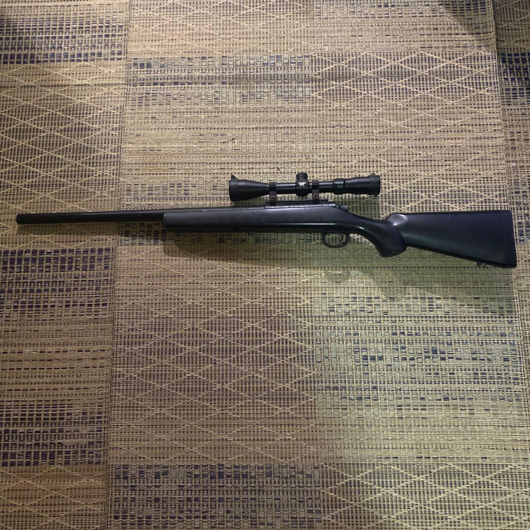 ジャンク品　スナイパーライフル ブラック スコープ付き