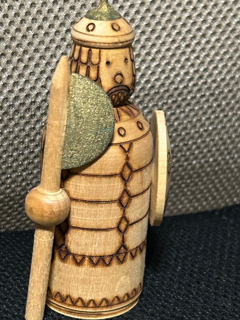 民芸品　木製　彫刻　ロシア？　王様　置物　ヴィンテージ　美品　まとめ