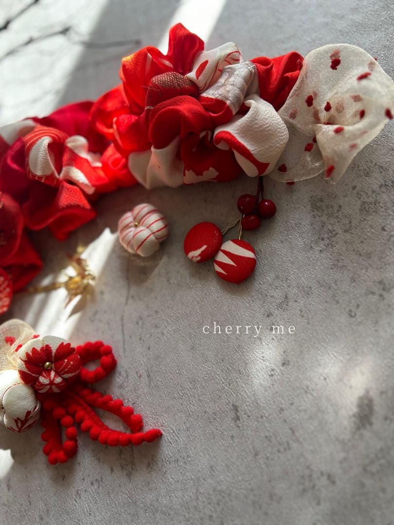 w*4様 七五三　七五三髪飾り　ヘッドドレス　着物髪飾り　リメイク髪飾り　043