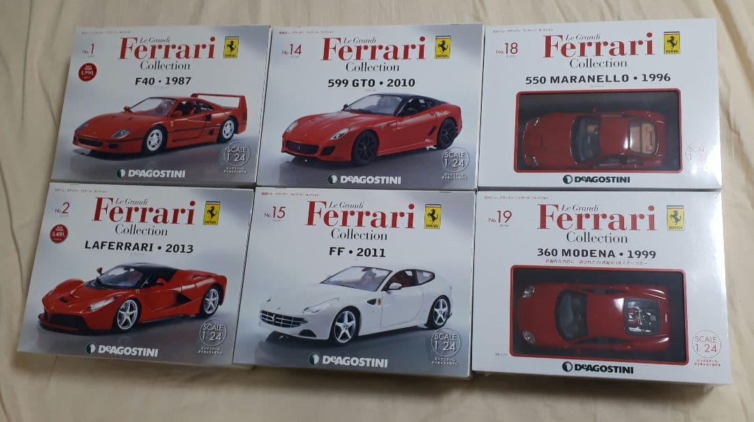 レ・グランディ・フェラーリ・コレクション1.2.14.15.18.19６台セット