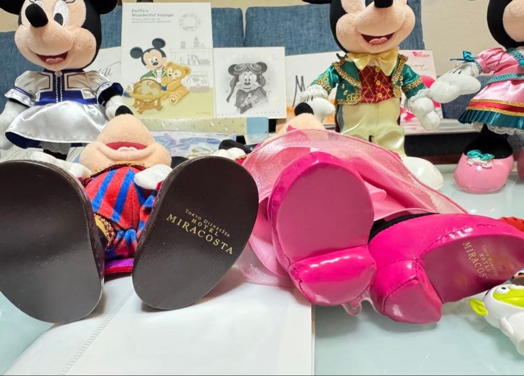 宿泊者限定 10点 東京ディズニーシー　ホテルまとめ　ミッキー&ミニーぬいぐるみ