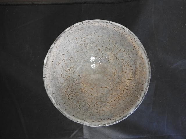 玉隆山　吉田萩苑造　萩茶碗　共箱　MA489