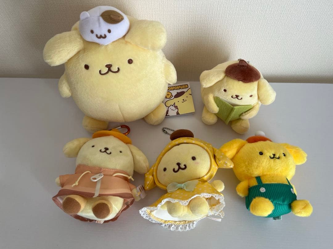 ポムポムプリン　ぬいぐるみ　マスコット