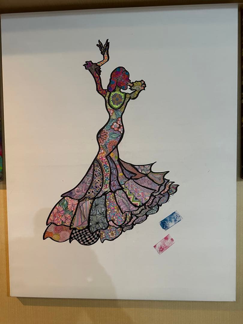 真作　夢前良々『カルメンを踊る女』