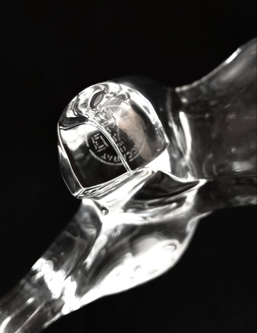 バカラ 柴犬 イヌ 戌 置物 クリスタル オブジェ オーナメント Dog