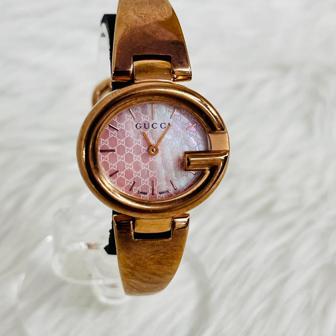 GUCCI 腕時計 バングル シュエル ピンク
