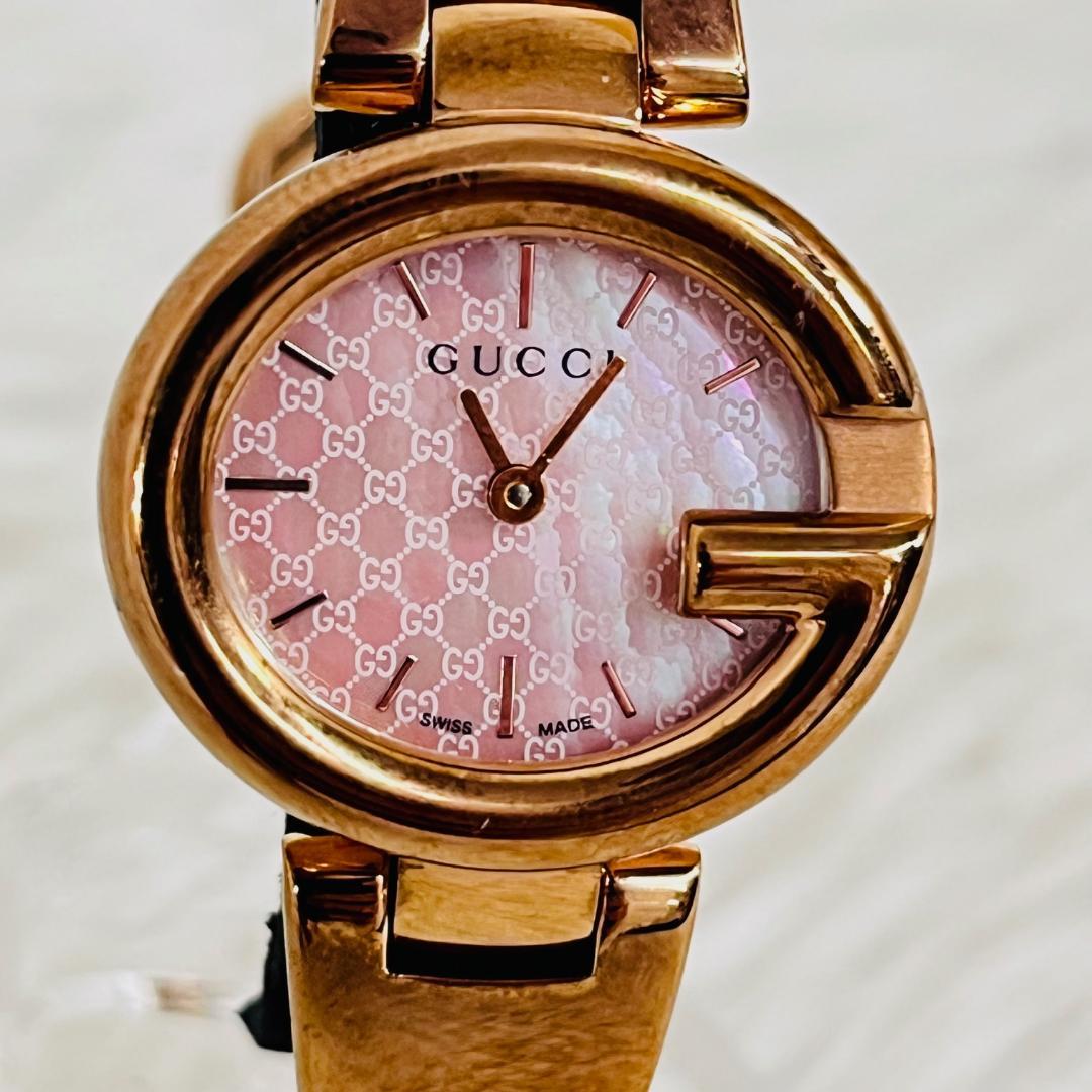 GUCCI 腕時計 バングル シュエル ピンク