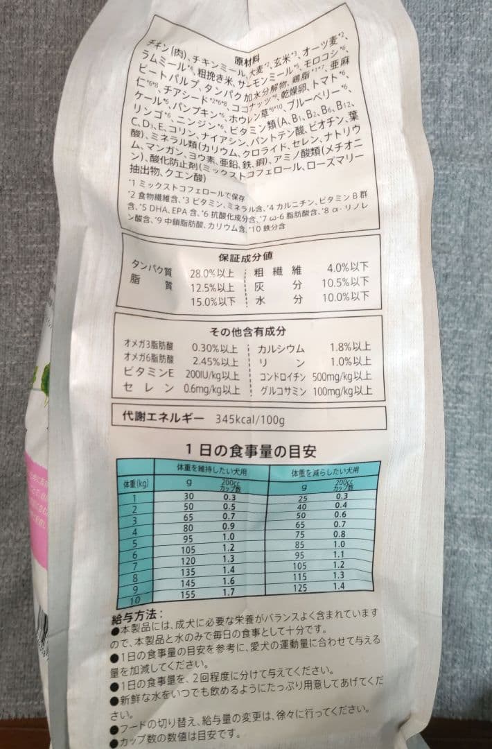 シュプレモ 体重管理用 3kg ×2袋