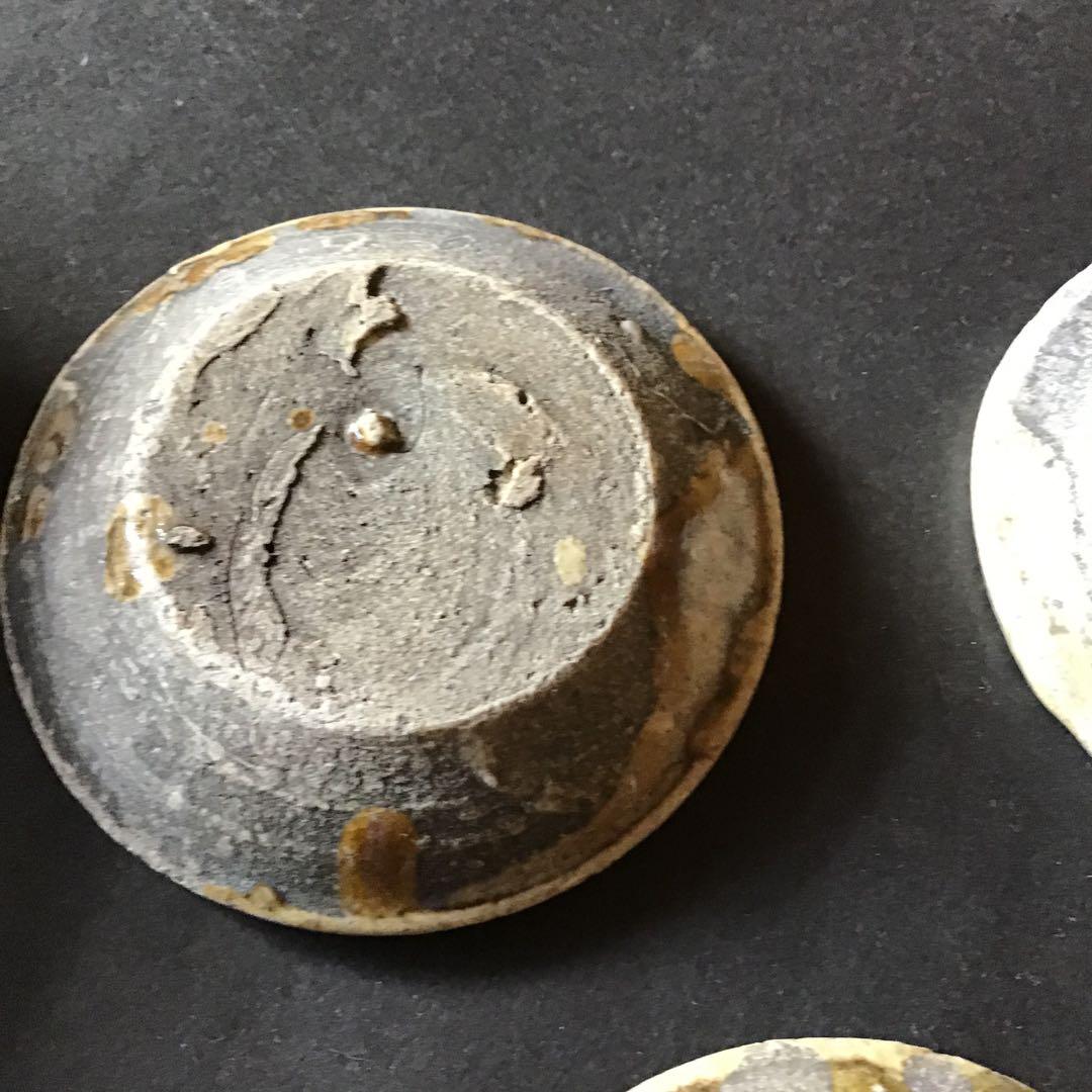江戸時代片口　小皿　セット　味のある古い焼き物です。
