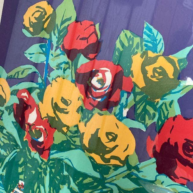 稀少*紺綬褒章受章 本間武男 作*直筆サイン入り シルクスクリーン 版画