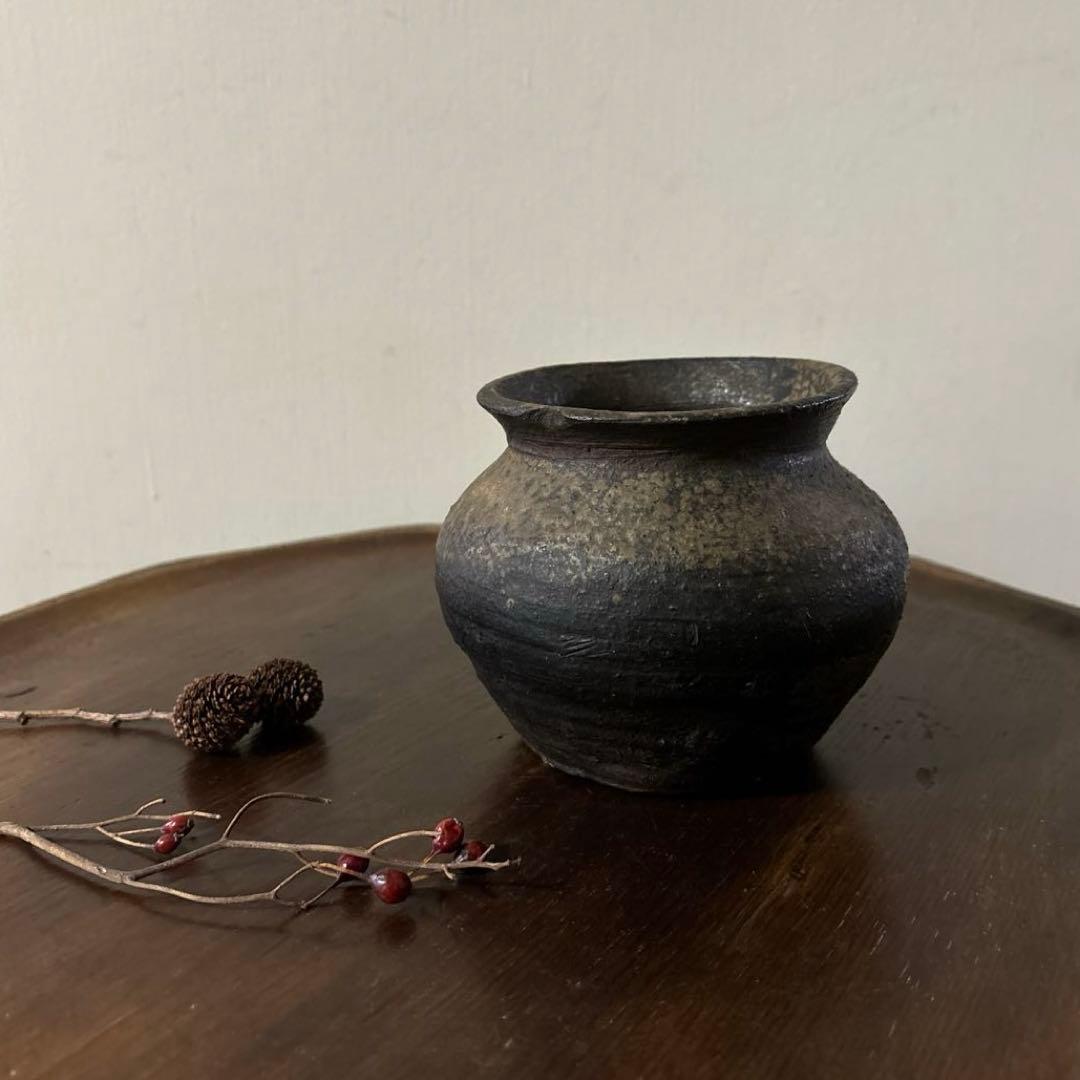 古備前小壺　鎌倉〜室町時代　骨董　花器アンティーク　検:秦秀雄　白洲正子 李朝