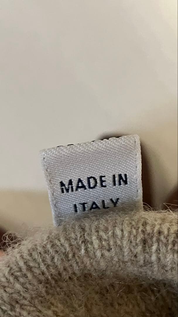 【高級ブランド】madova 本革レザー手袋　カシミア100% ブラウン 茶色