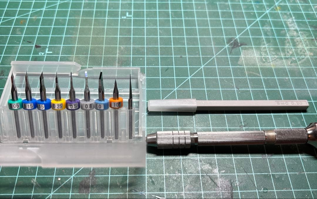 スジボリ道具　bmcタガネ カーバイト　ピンバイス　セット