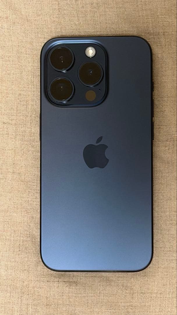 iPhone 15 Pro ブルー SIMフリー 画面フィルム&ケース付