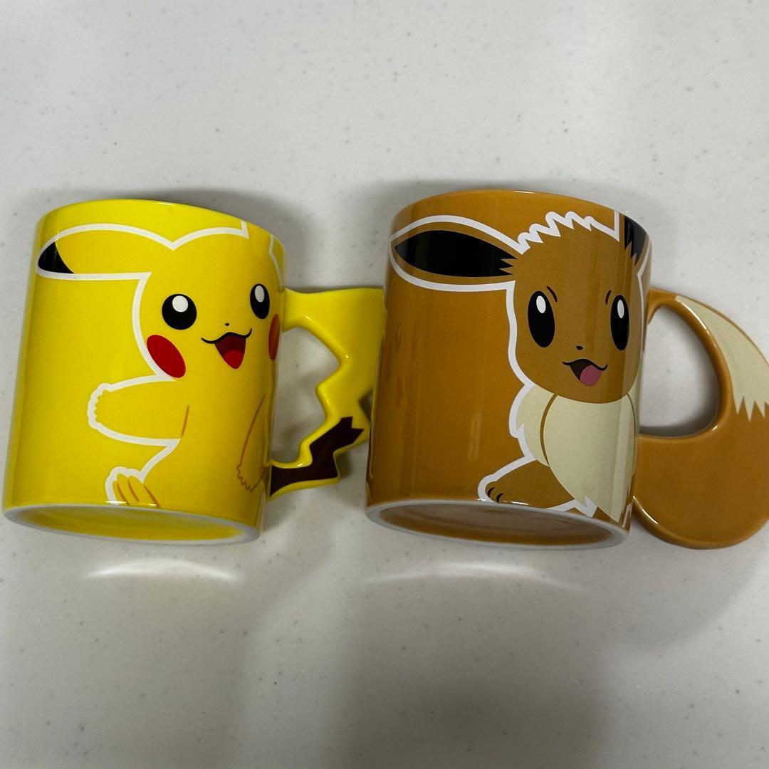ポケモンカフェ ピカチュウ イーブイ　スーベニア マグカップ