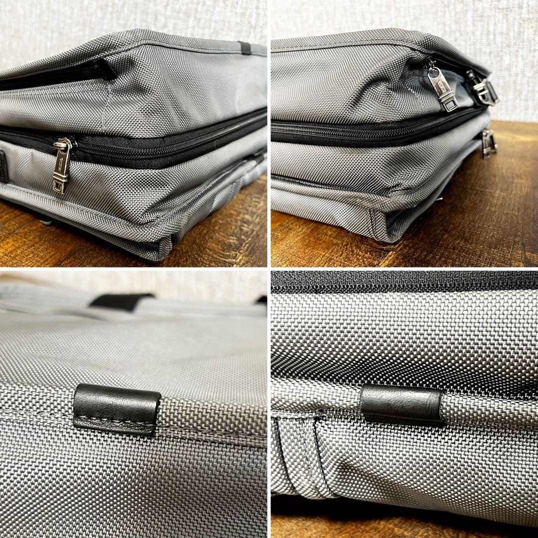 TUMI 限定カラー　2層　ビジネスバッグ　付属バッグ　シルバー　大容量