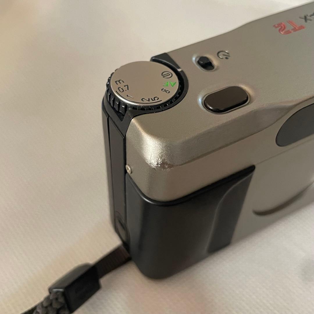 CONTAX T2 シルバー 作例あり 純正ストラップ付 高級フィルムカメラ