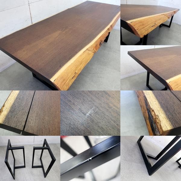 アトリエ木馬■一枚板■無垢材■ダイニングテーブル■最高級■210cm