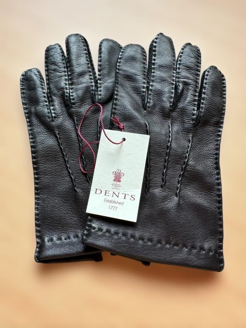 〈美品！〉DENTS レザー手袋 黒 サイズ８