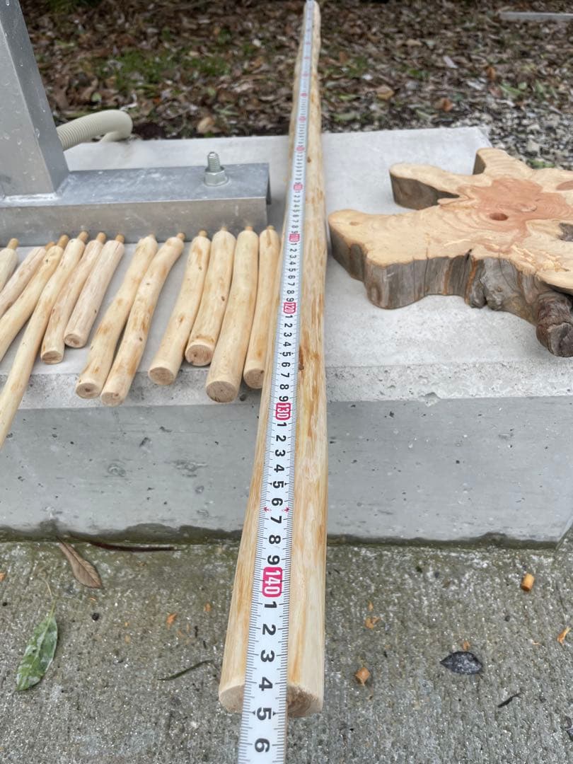 国産ヒノキ　鳥用止まり木　大型スタンド　約147センチ　中型インコ用