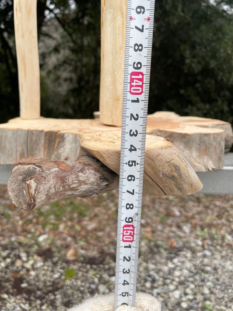 国産ヒノキ　鳥用止まり木　大型スタンド　約147センチ　中型インコ用