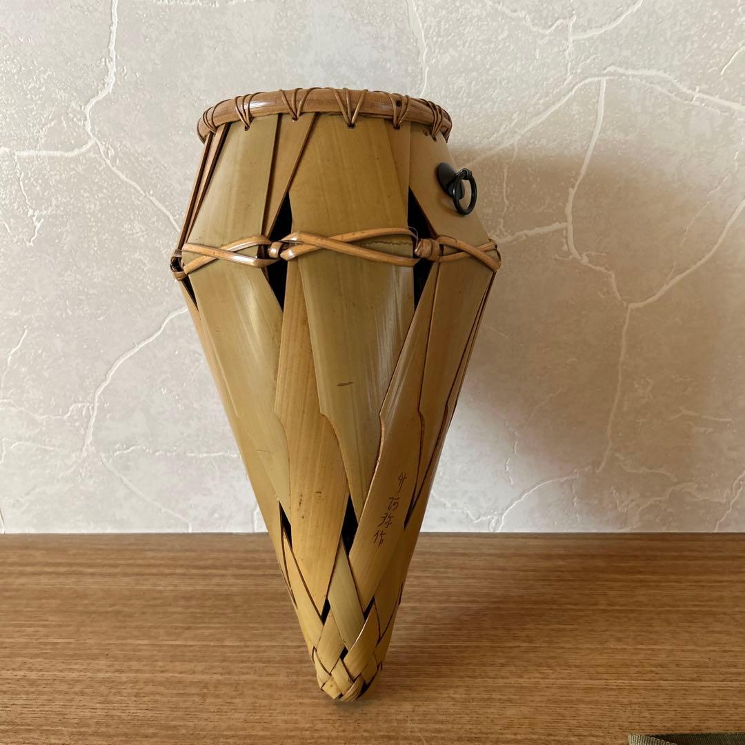 竹阿弥　籠匠　掛花入　茶道具　花入　花籠