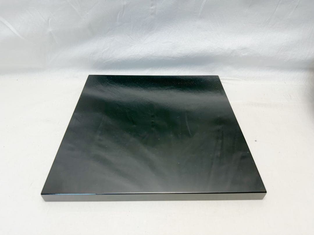 ほぼ未使用 茶道具 崇雲作 黒真塗 道安風炉 土風炉 陶印 敷板 底瓦 火箸灰匙