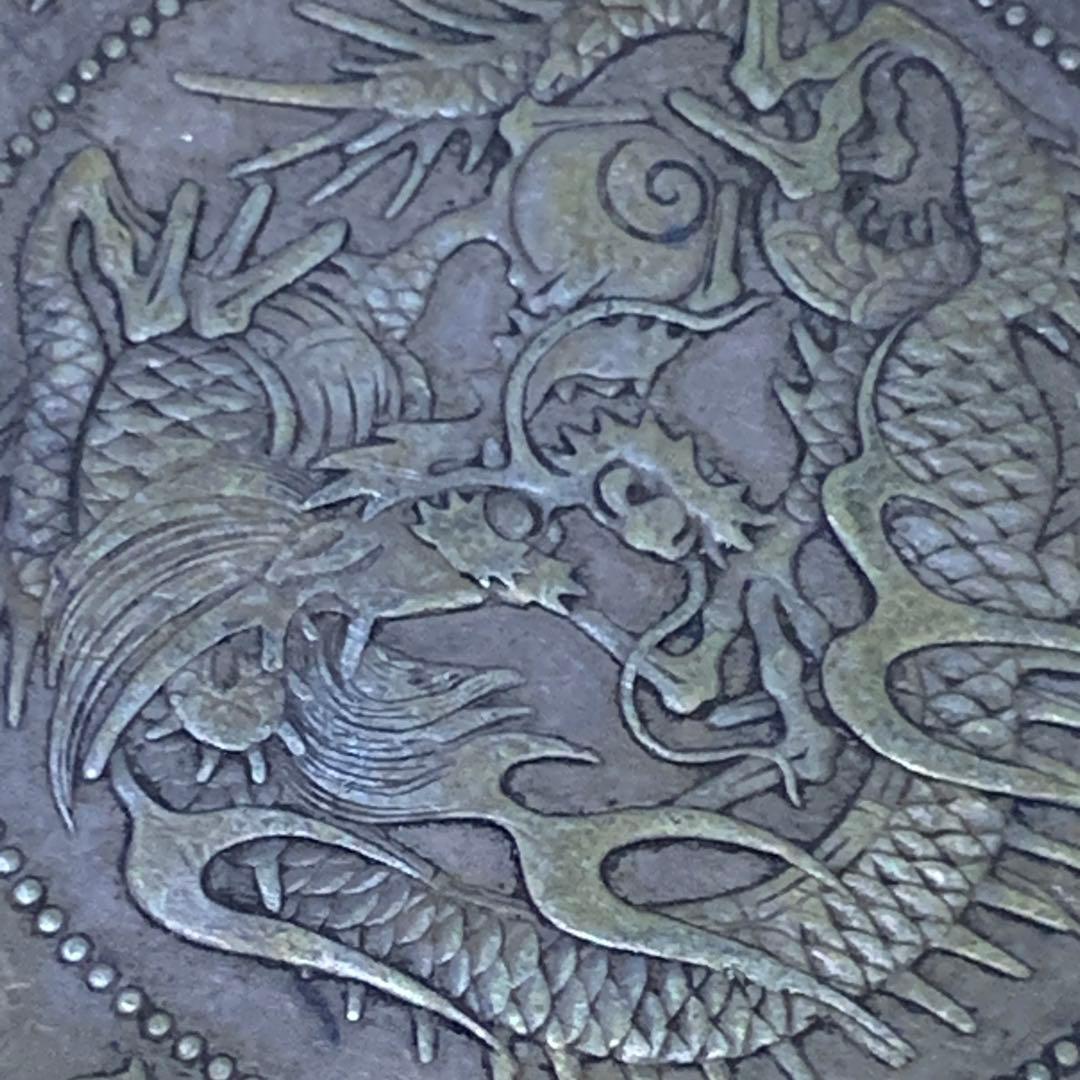 貿易銀/明治10年製/右丸銀/シークレットマーク有り