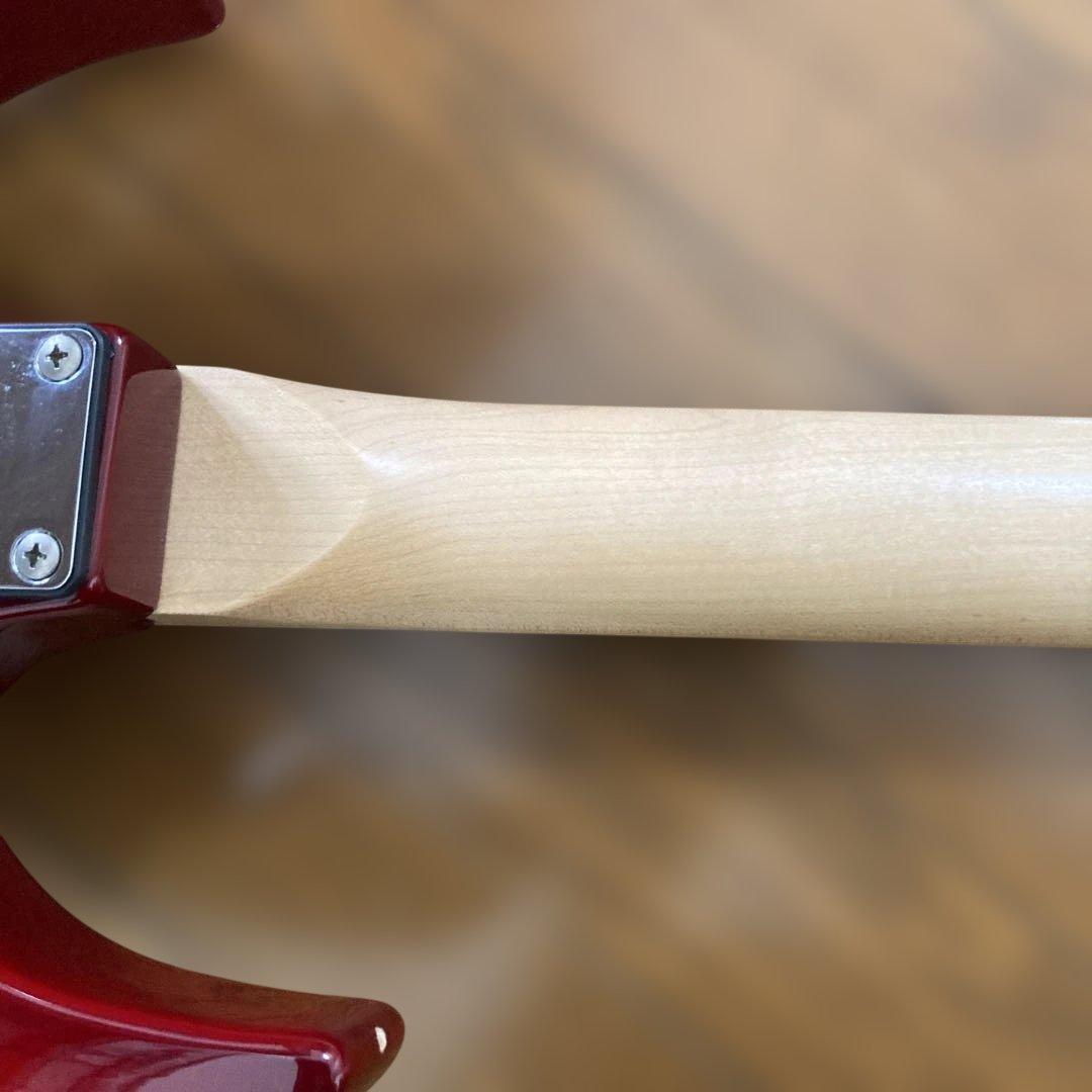 Ibanezレッド エレキギター クォーターソン・メイプル