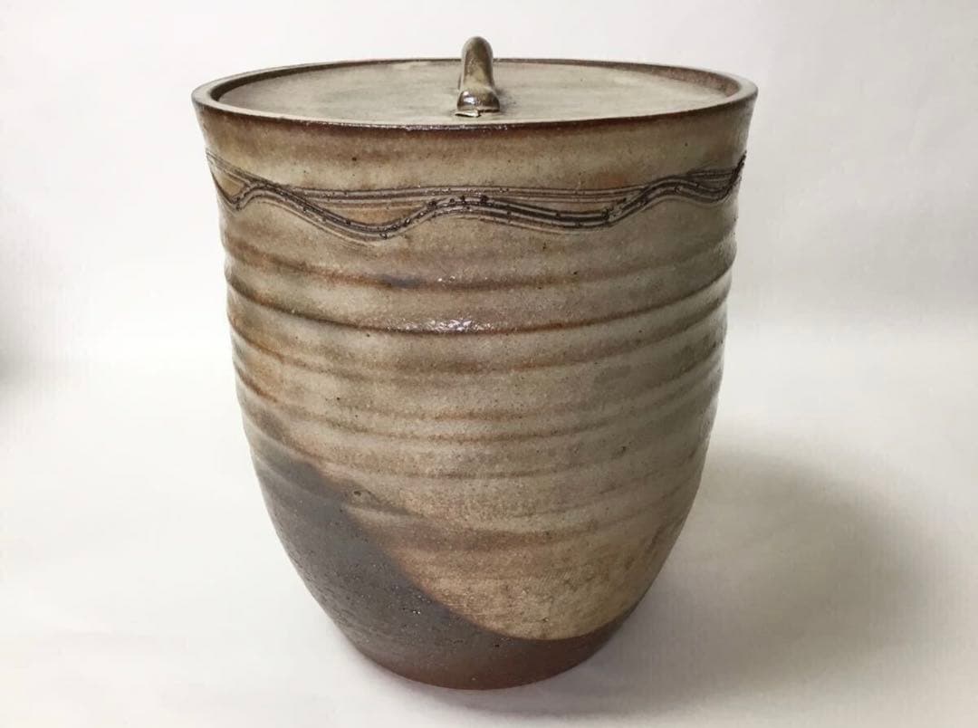 茶道具 古物品 水指 萩 田原陶兵衛 木箱入