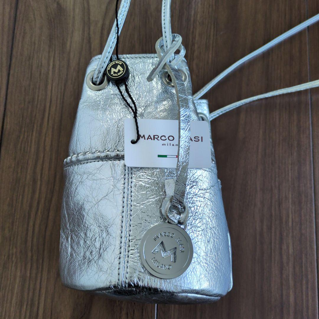 新品未使用MARCO MASI/マルコ・マージ巾着　ショルダーバッグバケツバッグ