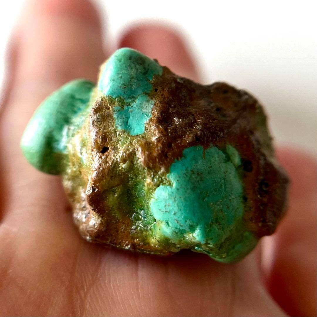 アメリカ ターコイズ 原石 59.8ct トルコ石 天然石 鉱物 レア 一点もの