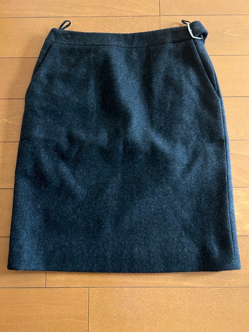 HERMES エルメス　マルジェラ期　膝丈スカート　厚手　34 フランス製