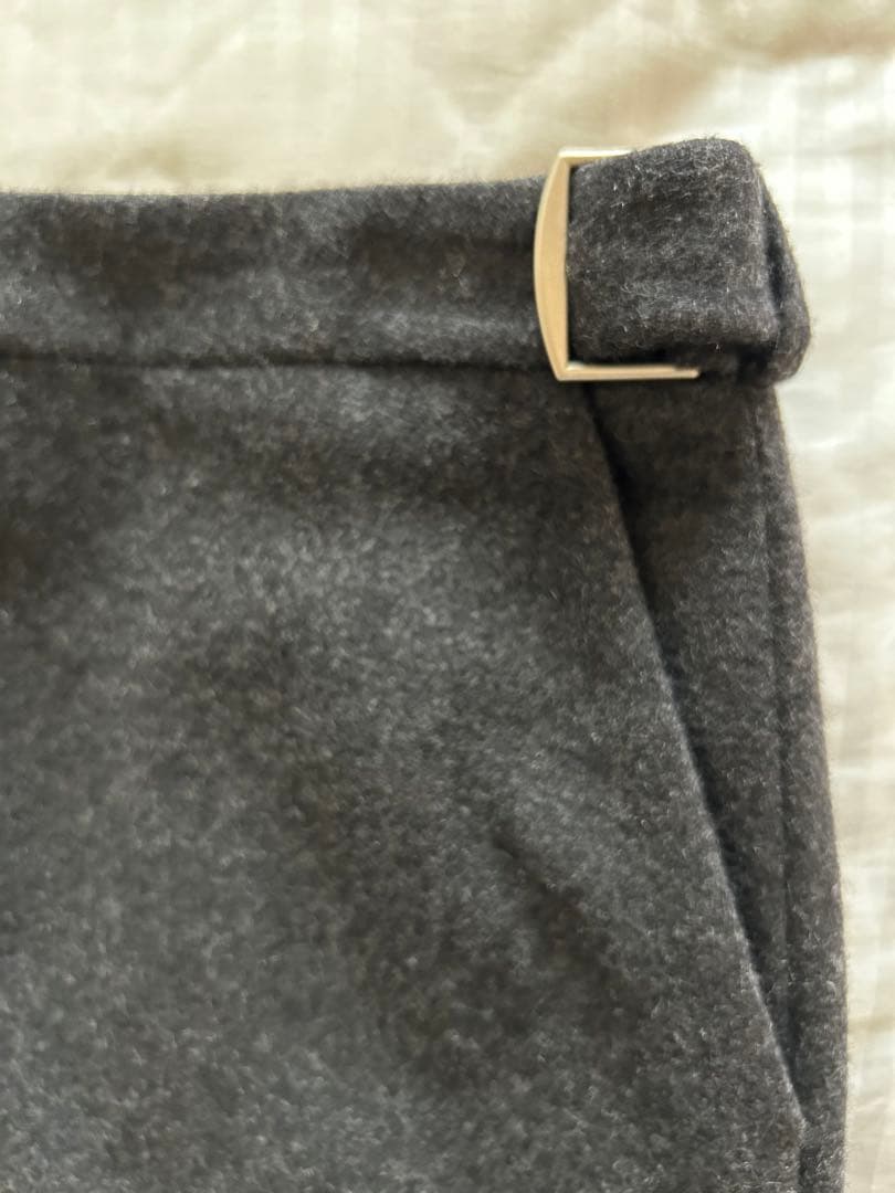 HERMES エルメス　マルジェラ期　膝丈スカート　厚手　34 フランス製