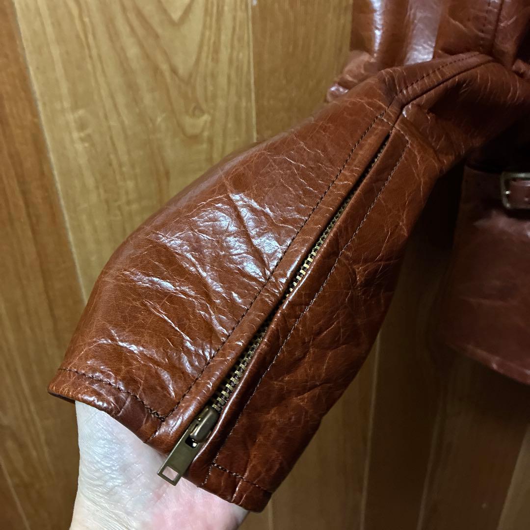 Y2レザー日本製♡馬革　高級　高品質　メンズ　革ジャン　本革ジャケット