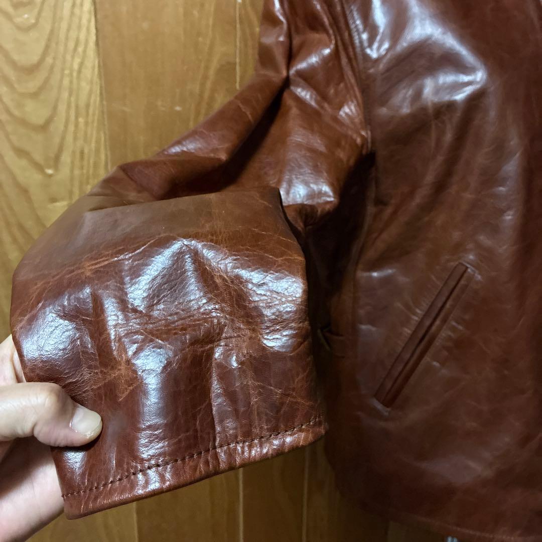 Y2レザー日本製♡馬革　高級　高品質　メンズ　革ジャン　本革ジャケット