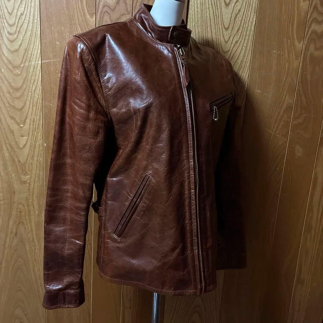Y2レザー日本製♡馬革　高級　高品質　メンズ　革ジャン　本革ジャケット