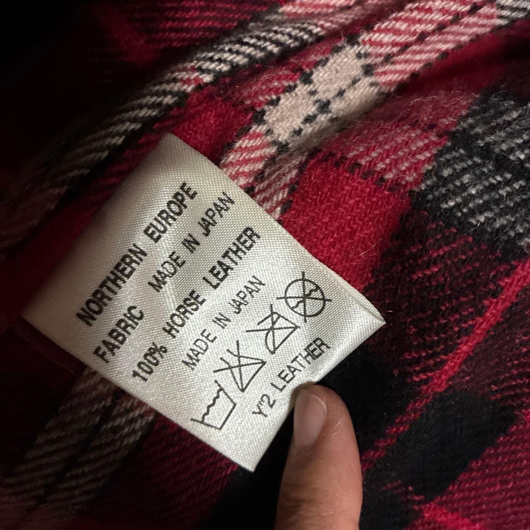 Y2レザー日本製♡馬革　高級　高品質　メンズ　革ジャン　本革ジャケット