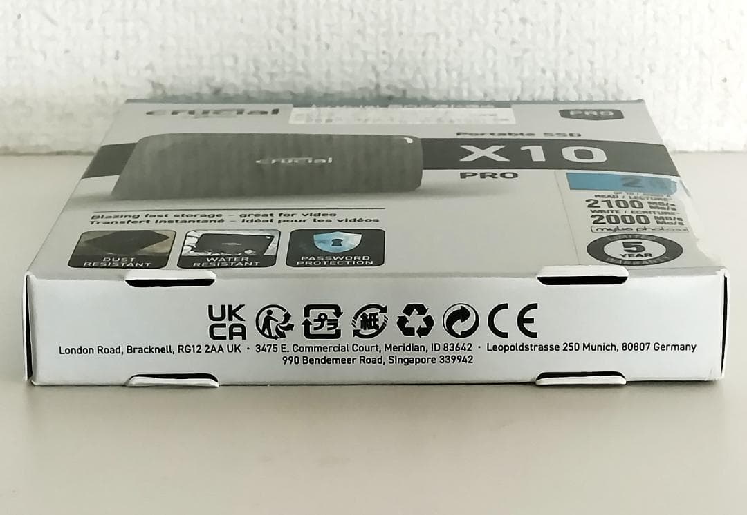 Crucial X10 Pro 2TB ポータブルSSD