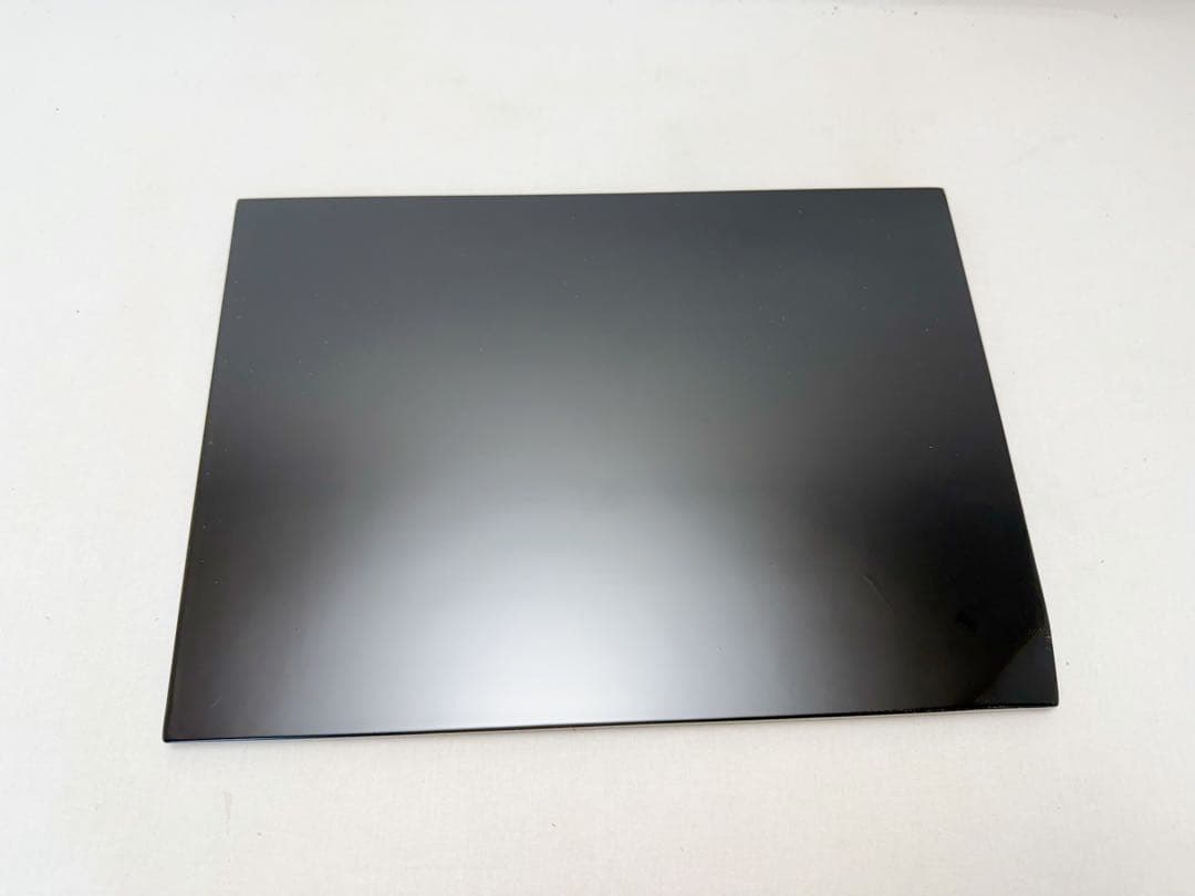 未使用 懐石道具 塗師 表完造 木製黒真塗 糸目爪紅 折敷膳 5客揃 共箱